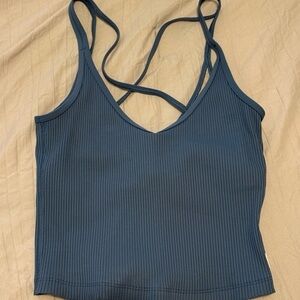 Women's Blue Strappy Top vuori